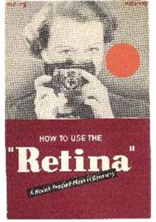 Kodak Retina manual. Camera Instructions.